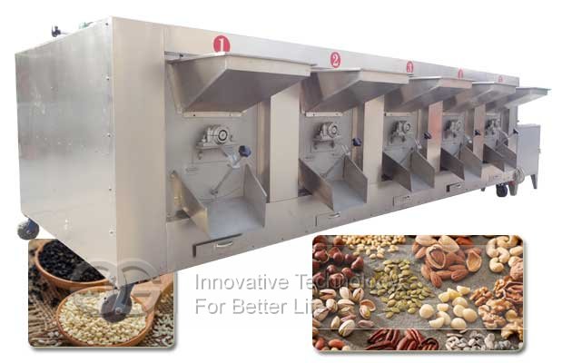 Gas Heating Nut Seed Roaster Machine Plant|Fox Nuts Roaster