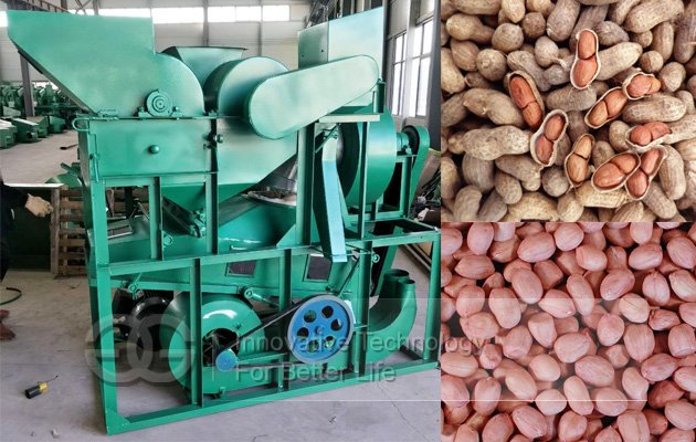 Automatic Groundnut Cleaning And Shelling Machine With High Shelling Rate