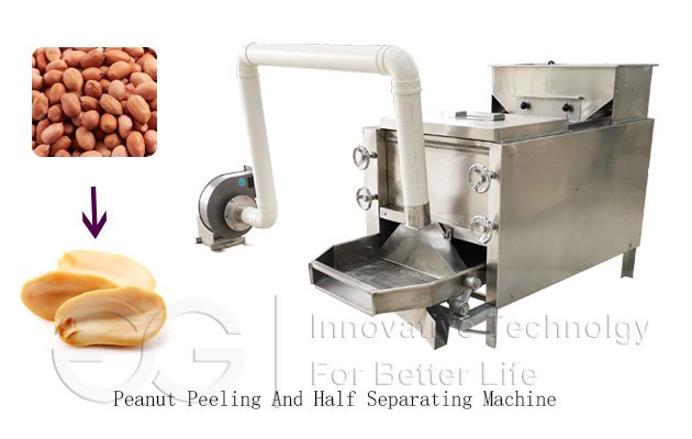 Peanut Peeling And Half Cutting Machine|Peanut Half Separating Machine For Sale