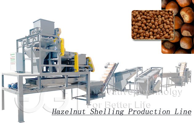 Hazelnut Shelling Cracking Machine 500KG/H