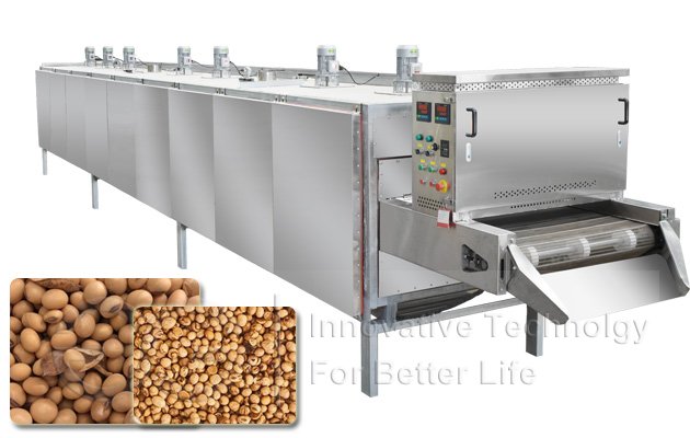 Electric Soybean Roasting Machine For Sale|Green Pea Beans Roaster Manufacturer
