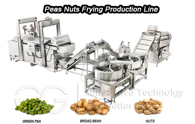 Peas Frying Processing Line|Green Beans Frying Machine Manufacturer in China